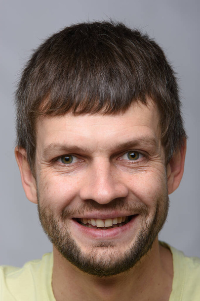 The closeup portrait of a smiling man - Photo, image