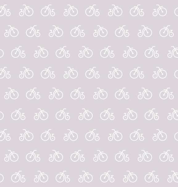 Vintage retro bicycle seamless vector pattern. - Wektor, obraz