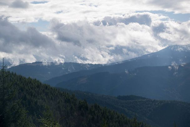 landscape in the Carpathian mountains - 写真・画像