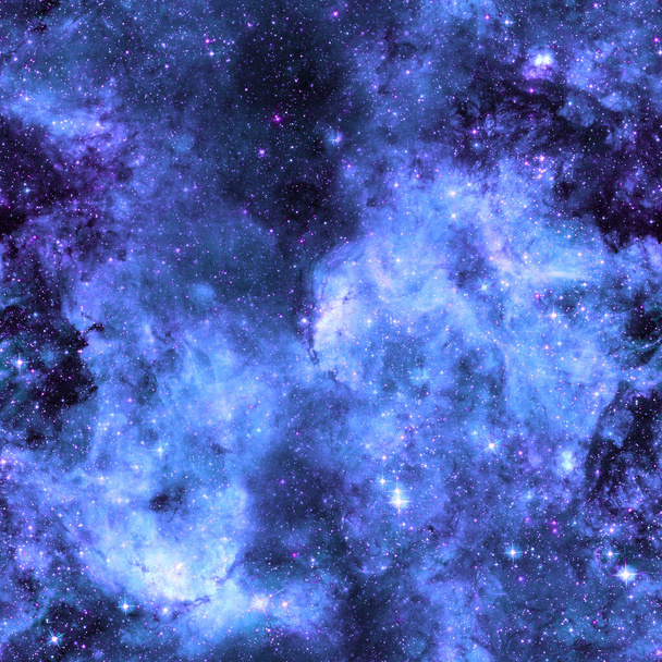 宇宙ファブリックシームレスパターン。青の抽象  - 写真・画像