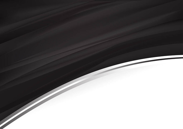 Schwarzer Rand Eleganter Hintergrund Vektor Illustration Design - Vektor, Bild