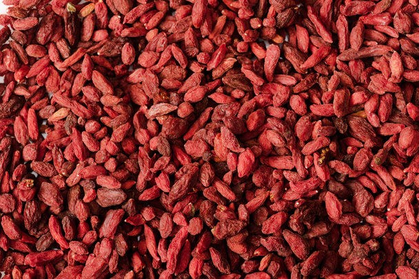 close up view of dry goji berries background - Foto, immagini