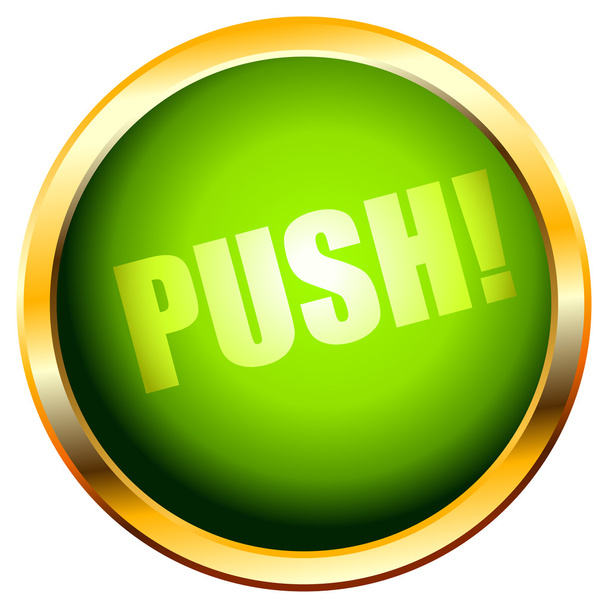 Button push - Vector, afbeelding