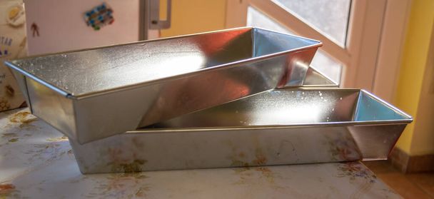 sweet bread trays on the kitchen - Valokuva, kuva