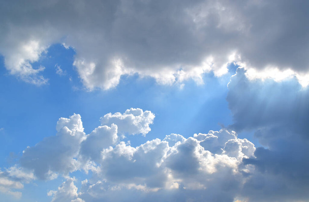 Blue Sky whit cloud copy space - Fotoğraf, Görsel