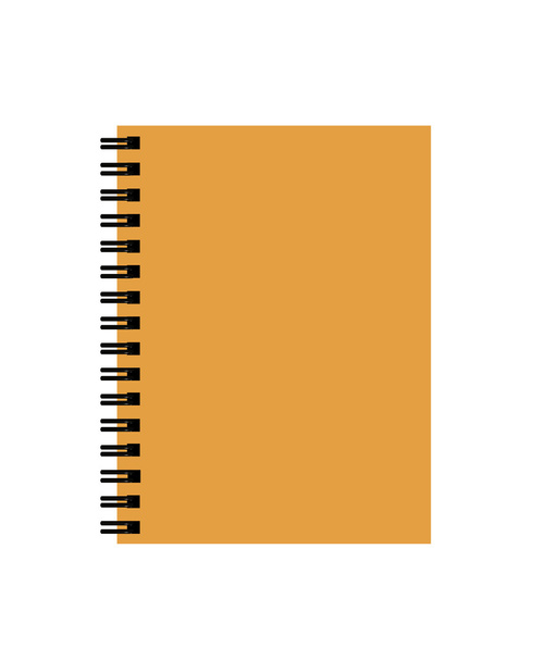 notebook aislado en blanco - Vector, imagen