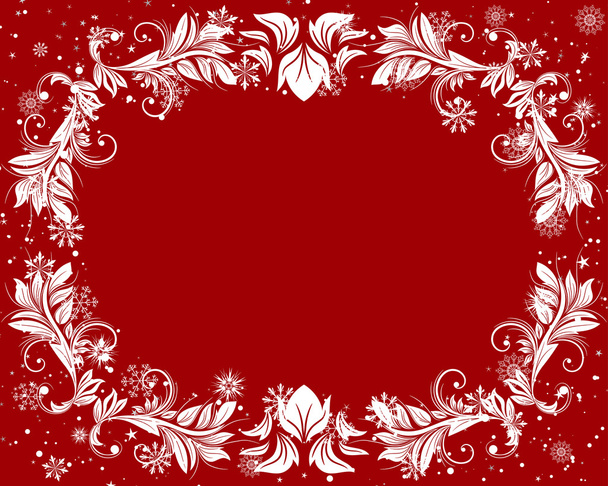 Kerstmis frame - Vector, afbeelding
