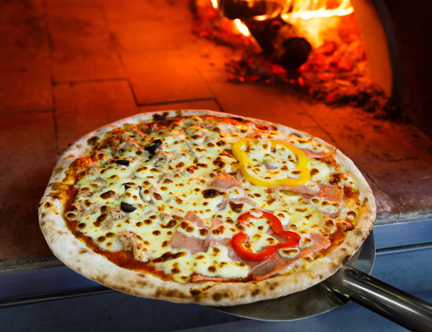 Pizza forno de lenha
 - Foto, Imagem