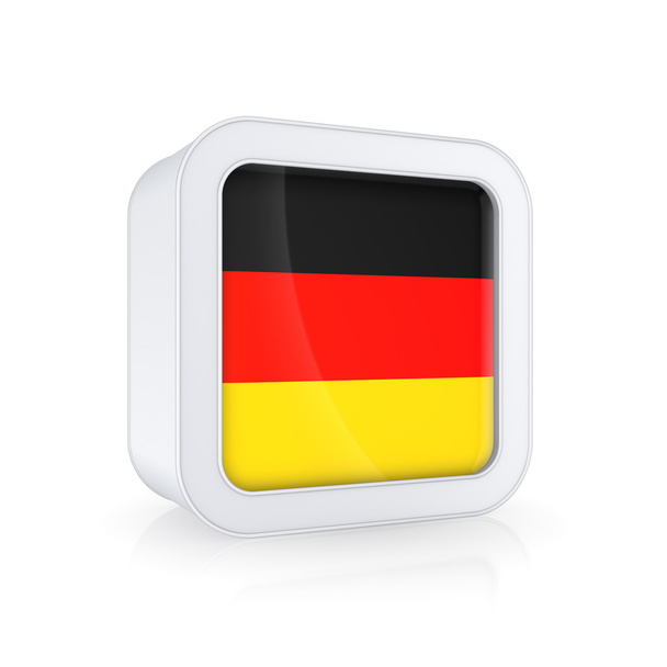 Icon with flag of Germany. - Foto, Imagen