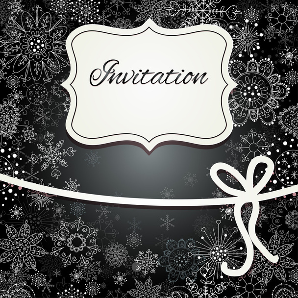 Christmas invitation card - Vetor, Imagem