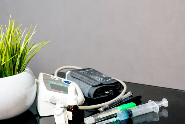 medical devices on the doctors desk - Photo, Image