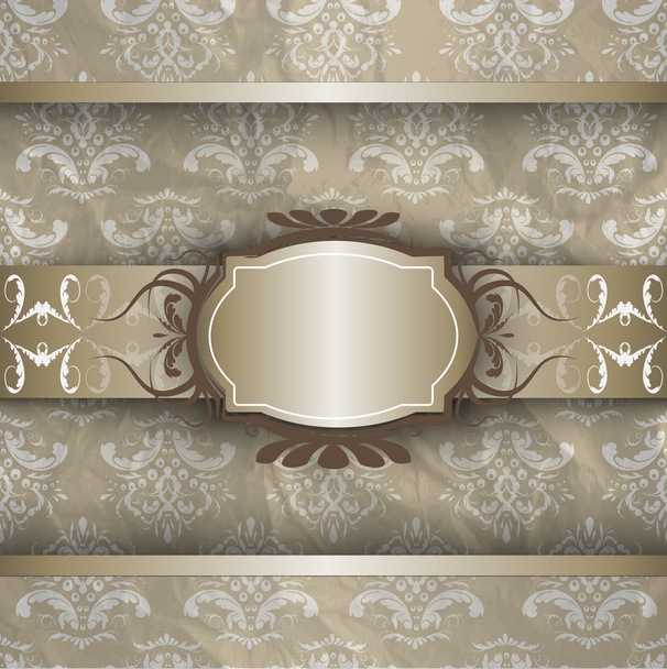 silver gold pattern - Vector, afbeelding
