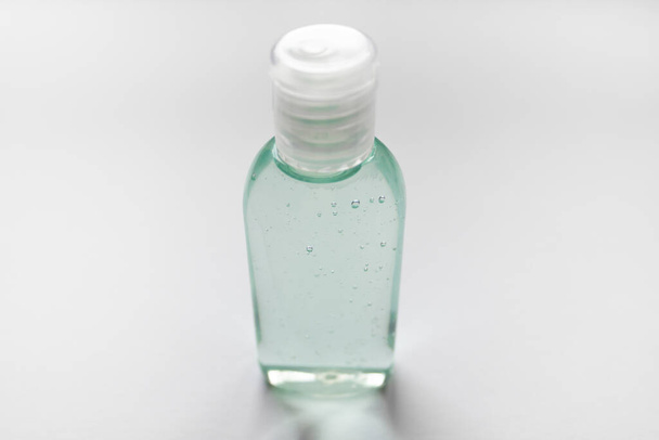 antibacterial green gel isolated.portable gel antiseptic - Photo, Image