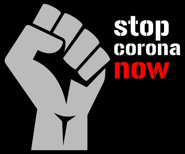 графика с fist: Stop Corona
 - Фото, изображение