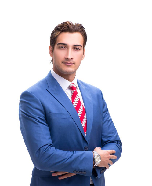 Handsome young businessman isolated on white background - Fotografie, Obrázek