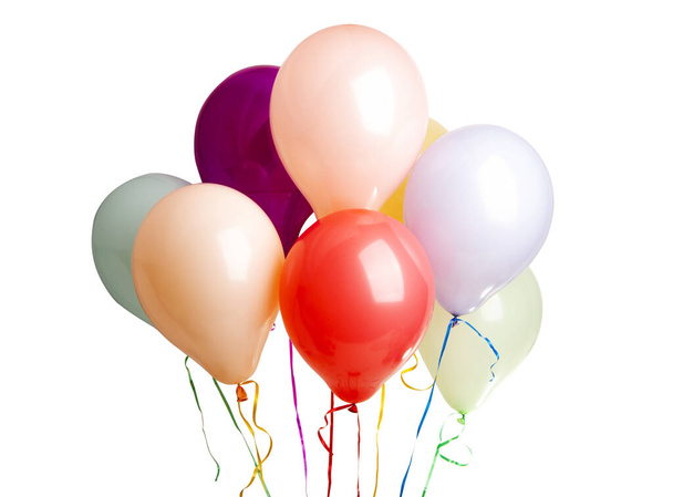 palloncini colorati di elio isolati su sfondo bianco
 - Foto, immagini