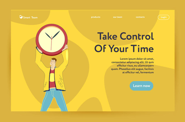 Take control of your time. - Vector, Image