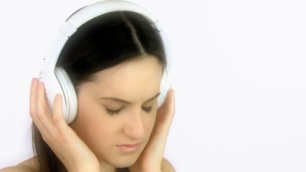 Mädchen mit Kopfhörern - Filmmaterial, Video