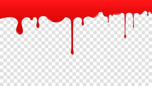Blood on a transparent background.  - Vector, Image