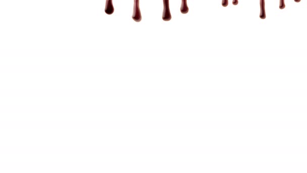Sangue gocciolante su sfondo bianco
 - Filmati, video