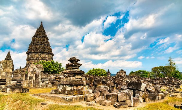 Prambanan Templo perto de Yogyakarta na Indonésia
 - Foto, Imagem