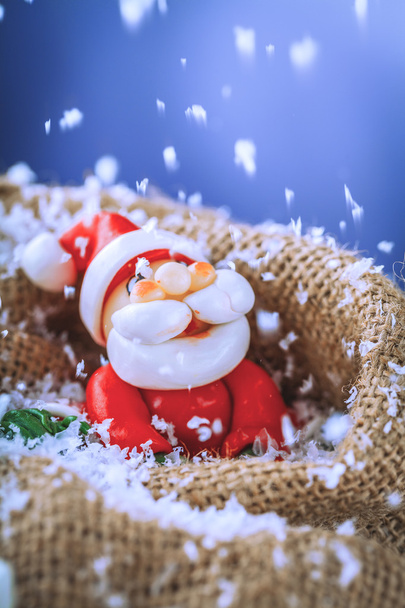 Kerstman en sneeuw - Foto, afbeelding