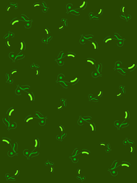 Abstrait fond vert foncé avec des feuilles vert vif
 - Photo, image