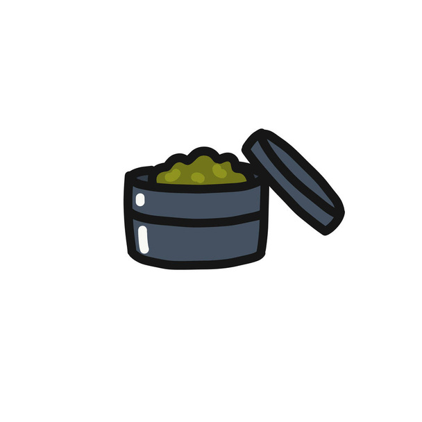 marijuana grinder doodle icon, illustrazione a colori vettoriale
 - Vettoriali, immagini