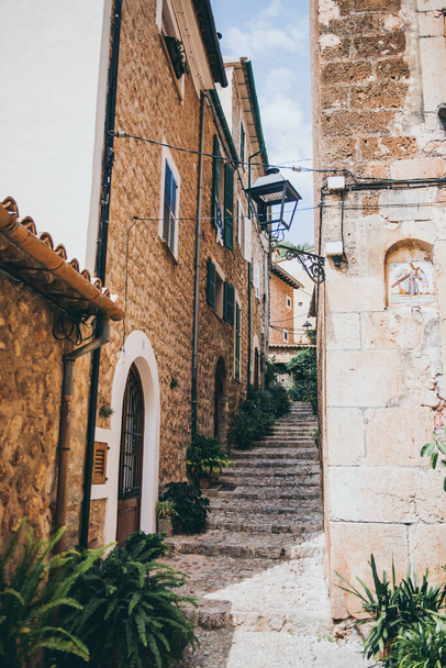 Magic corners of Valdemossa village, Mallorca, Spain - Fotoğraf, Görsel