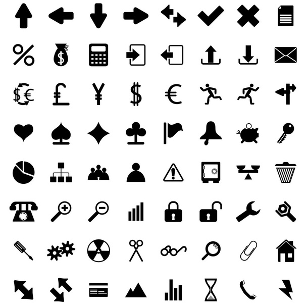 Conjunto de iconos - Vector, imagen