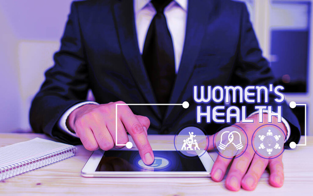 Sinal de texto mostrando Women S Is Health. Foto conceitual os problemas de saúde específicos da anatomia da huanalysis
. - Foto, Imagem
