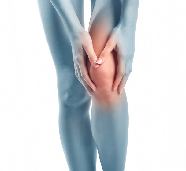 Pain in a knee. sports trauma - Photo, Image