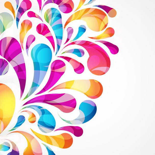 Abstract colorful arc-drop background. Vector. - Vector, Image
