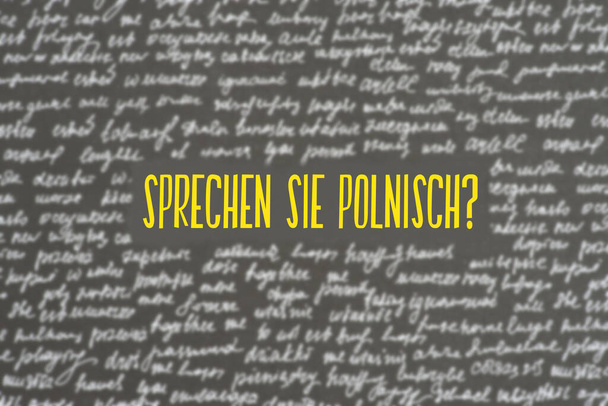 Sprachschule und Frage Sprechen Sie Polnisch? - Foto, Bild