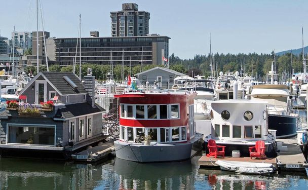 Vancouver egy tengerparti kikötőváros Nyugat-Kanadában, Brit Kolumbia alsó szárazföldi régiójában.. - Fotó, kép