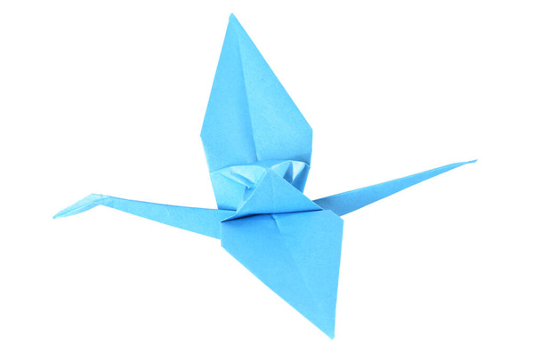 Origami daru elszigetelt fehér háttér - Fotó, kép