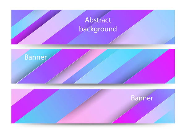 Banderas coloridas geométricas abstractas. Conjunto - vector de stock
. - Vector, imagen
