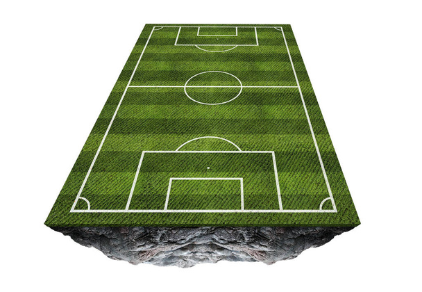 Concepto de campo de fútbol, Fondo de campo de fútbol
. - Foto, imagen