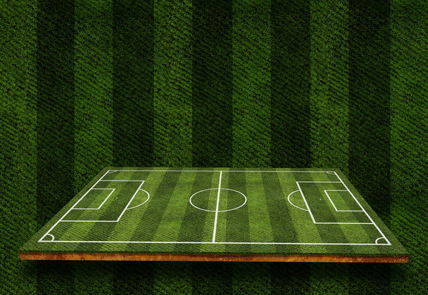 Ποδόσφαιρο έννοια τομέα, Ποδόσφαιρο φόντο τομέα. - Φωτογραφία, εικόνα