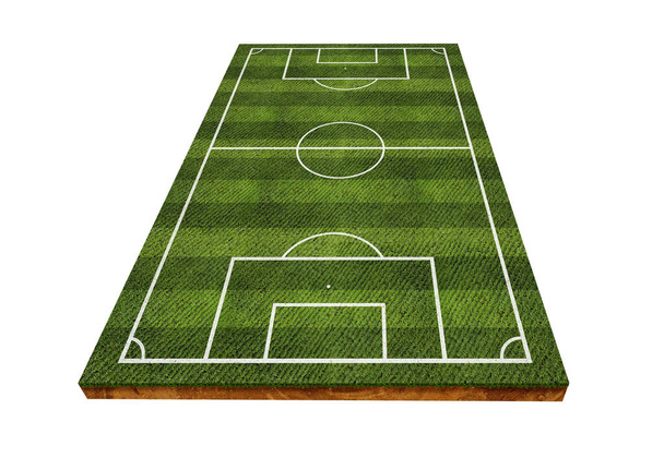 Concept de terrain de football, arrière-plan du terrain de football
. - Photo, image