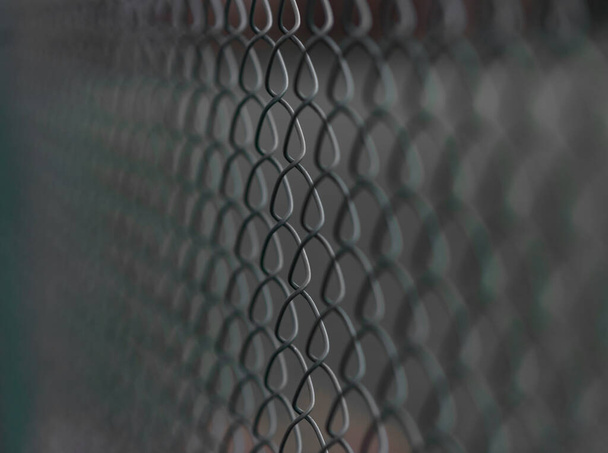  Nahaufnahme eines Netzes auf grünem Hintergrund - Foto, Bild