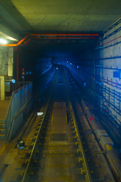 Υπόγεια σήραγγα του συστήματος μετρό - Φωτογραφία, εικόνα