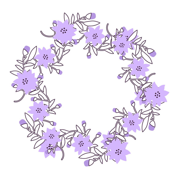 Διάνυσμα διακοσμητικά floral απλό φόντο - Διάνυσμα, εικόνα