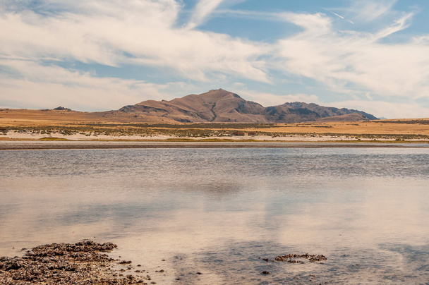 Great Salt Lake landscape. - Fotoğraf, Görsel