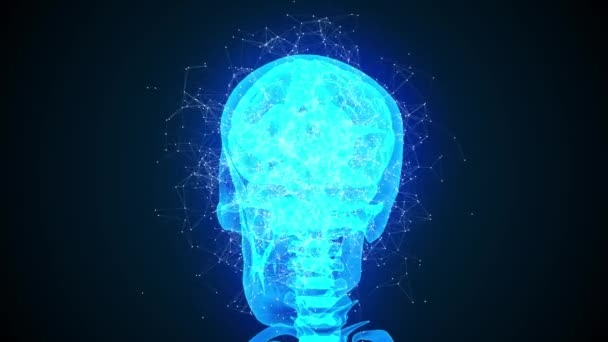 Cerebro humano dentro del cráneo y actividad neurológica. Animación 3d 4k
. - Metraje, vídeo