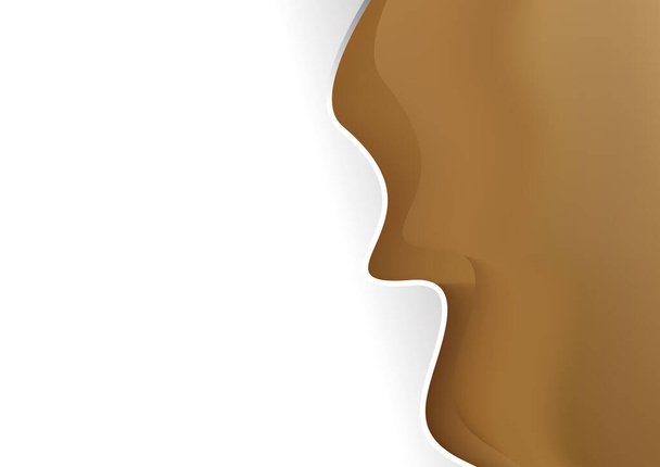 Face Chin Fraktaler Hintergrund Vektor Illustration Design - Vektor, Bild