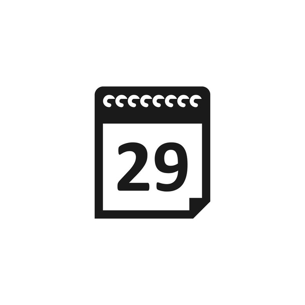 Ikona symbolu kalendáře s číslem29. Vektor EPS 10 - Vektor, obrázek