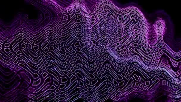 Purple abstraction curved cells on a black background stock video is a great video. This 1920x1080 (HD) video clip can be used as background in any project. This footage will look great in your next edit, project, or movie. - Footage, Video