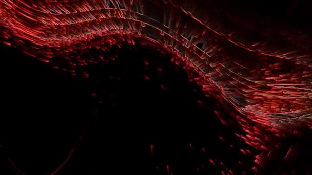 Red particles and curves on a black background stock video is a great video. This 1920x1080 (HD) video clip can be used as background in any project. This footage will look great in your next edit, project, or movie. - Footage, Video