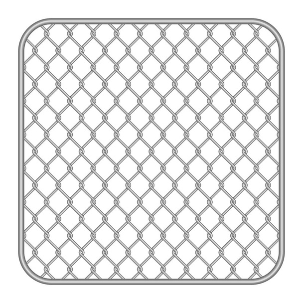 Metal fence wire mesh. - Vector, Image